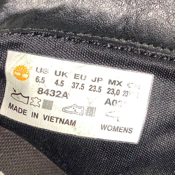 Timberland Glancy Leather 6” lace up 8 eyelets ankle boots size 6.5 EUC - Picture 12 of 16